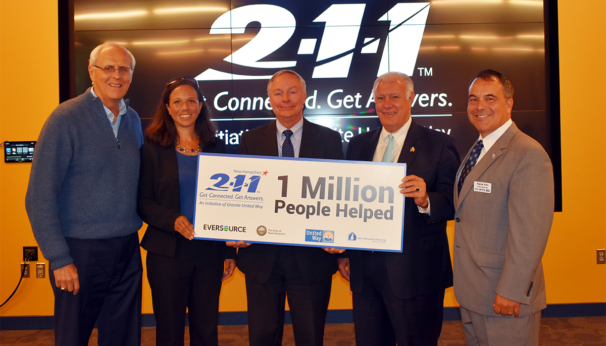 211NH Celebrates 1 Millionth Person Helped