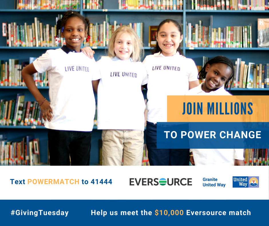 Double Your Donation - Eversource $10,000 Match During #GivingTuesday